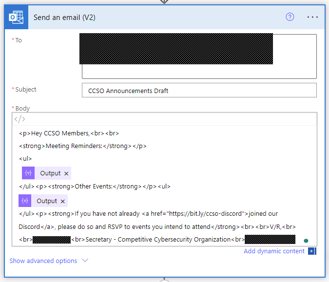 Email draft template Email Draft