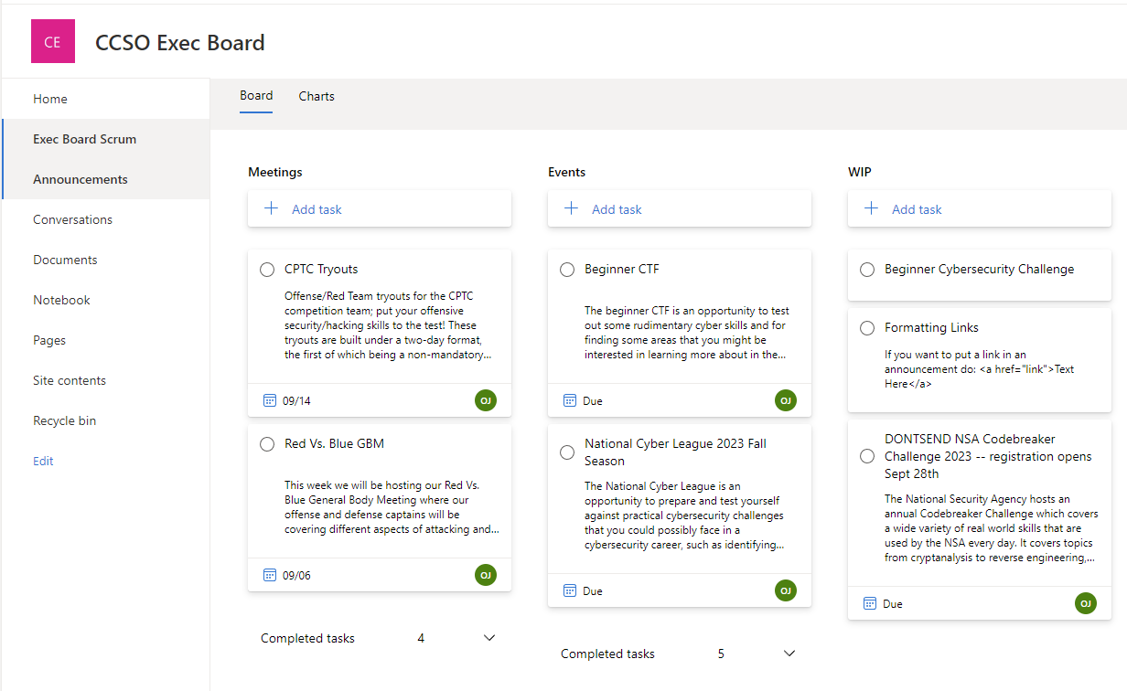 Sharepoint Announcements Planner Announcements Planner